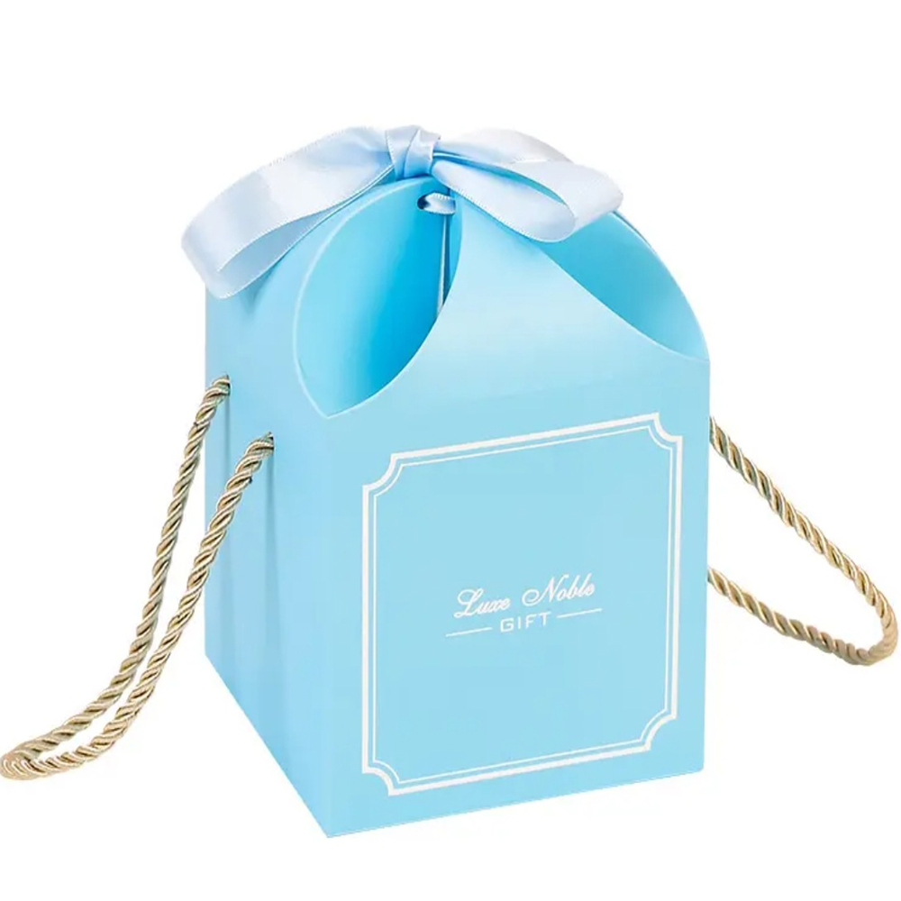 Rigid Paper Packaging Box Custom Printed Ribbon Hard Paper Folding Paper Box